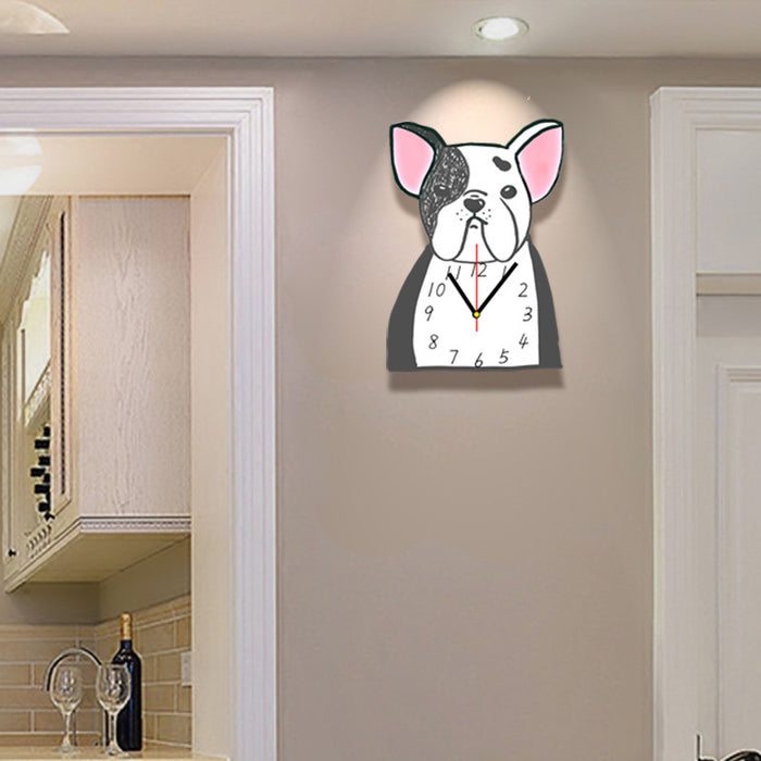 Decorate bedroom dog clock