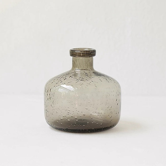 Smoke Glass Vintage Vase