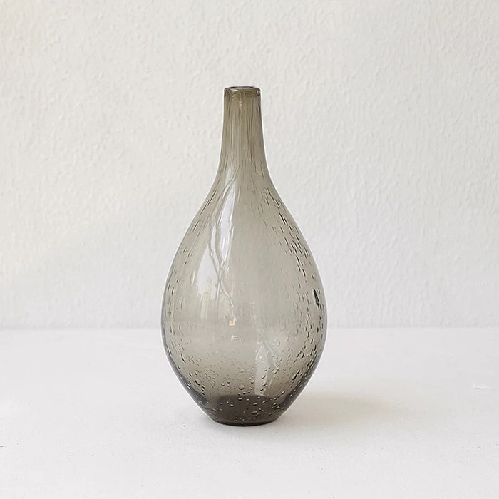 Smoke Glass Vintage Vase