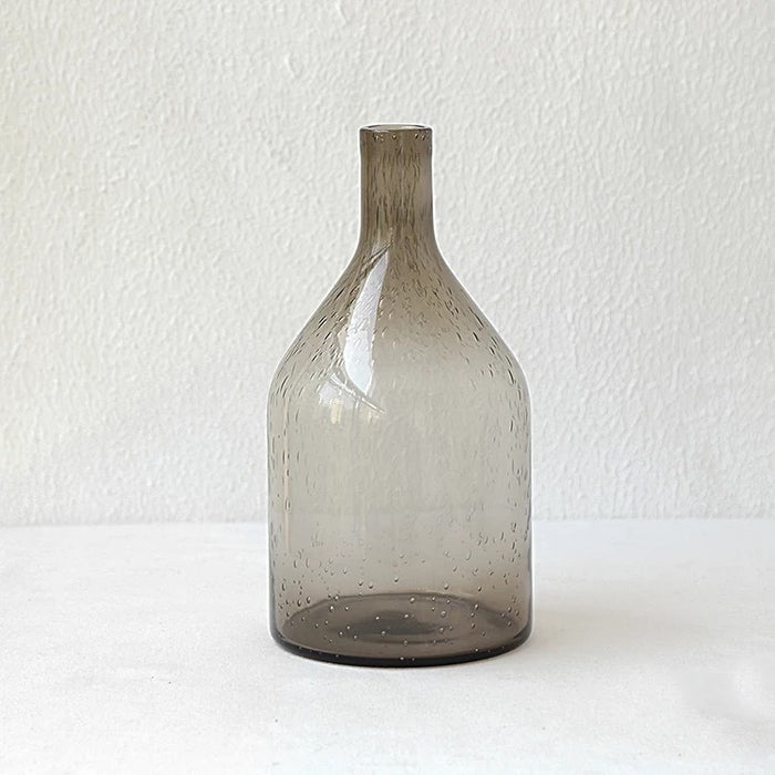 Smoke Glass Vintage Vase