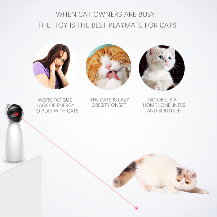 Intelligentes LED-Laserspielzeug für Katzen