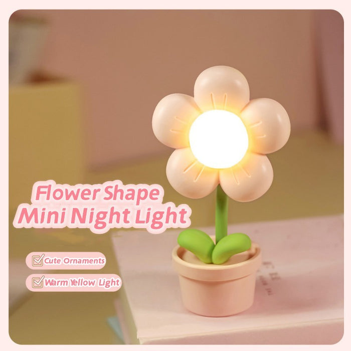 Süße Mini-Blumen-Nachtlampe