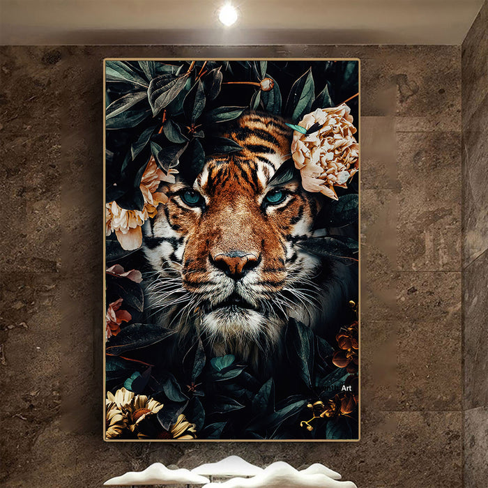 Living Room Decor Wall Decor Black Wildlife Canvas Poster Print